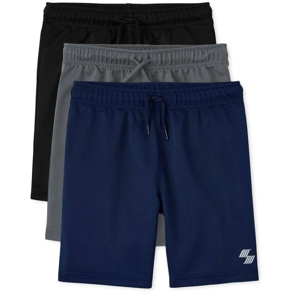 New without Tags - Size: M (7/8) - The Children's Place Boys Place Sport Knit Basketball Shorts 3-Pack Multi M