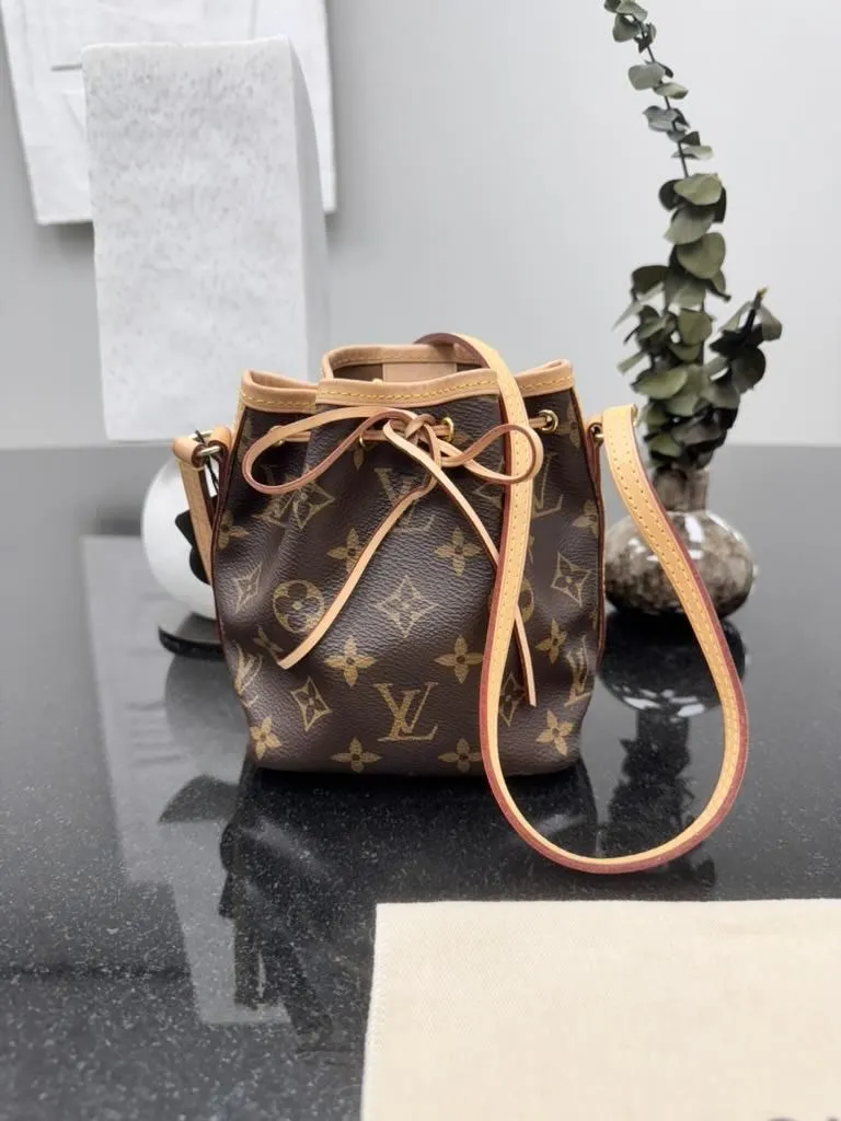 LIKE NEW - Louis Vuitton Monogram Nano Noe Bucket Crossbody Bag