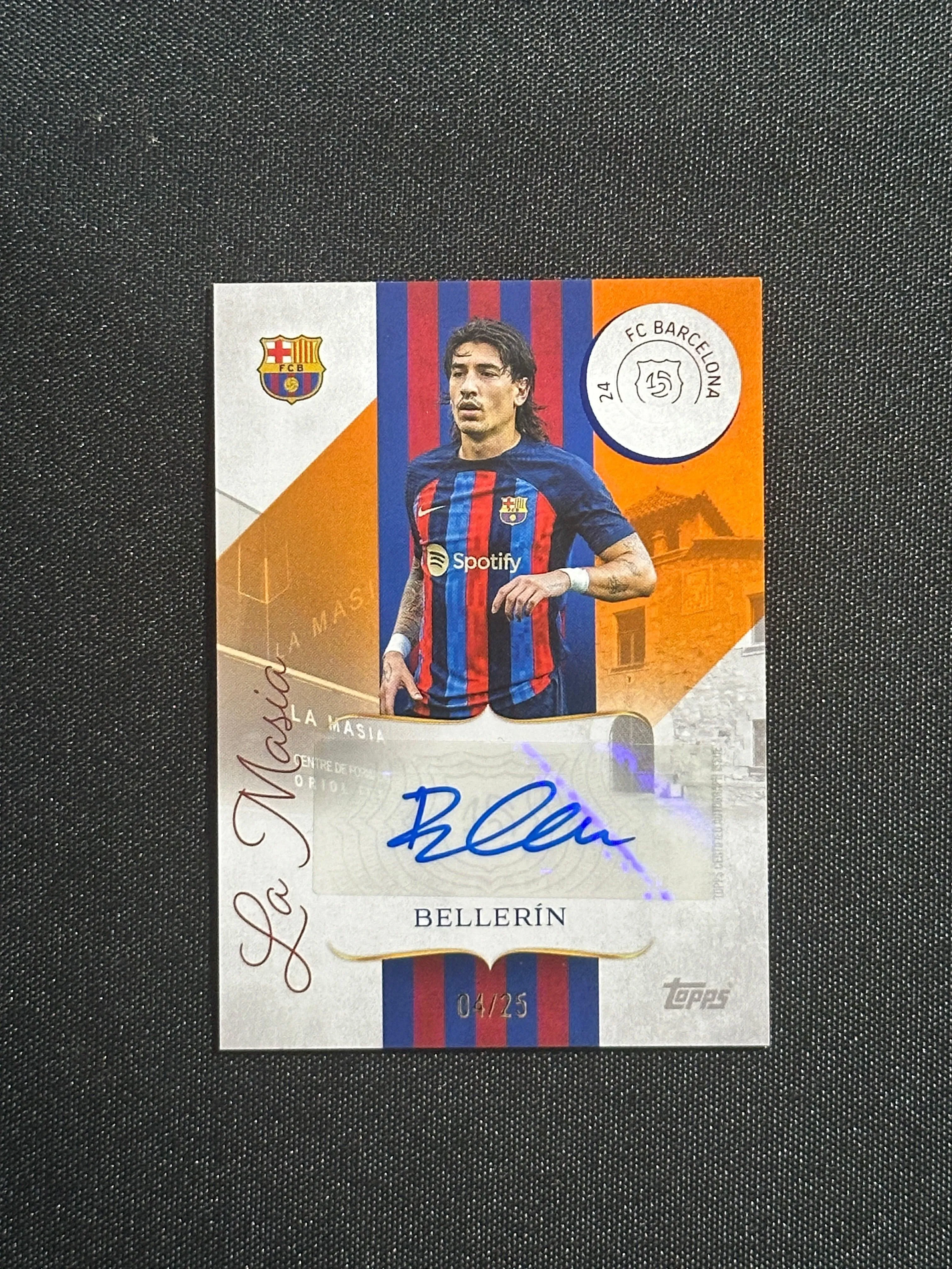 Hector Bellerin Autograph 04/25 - Topps Barcelona 125