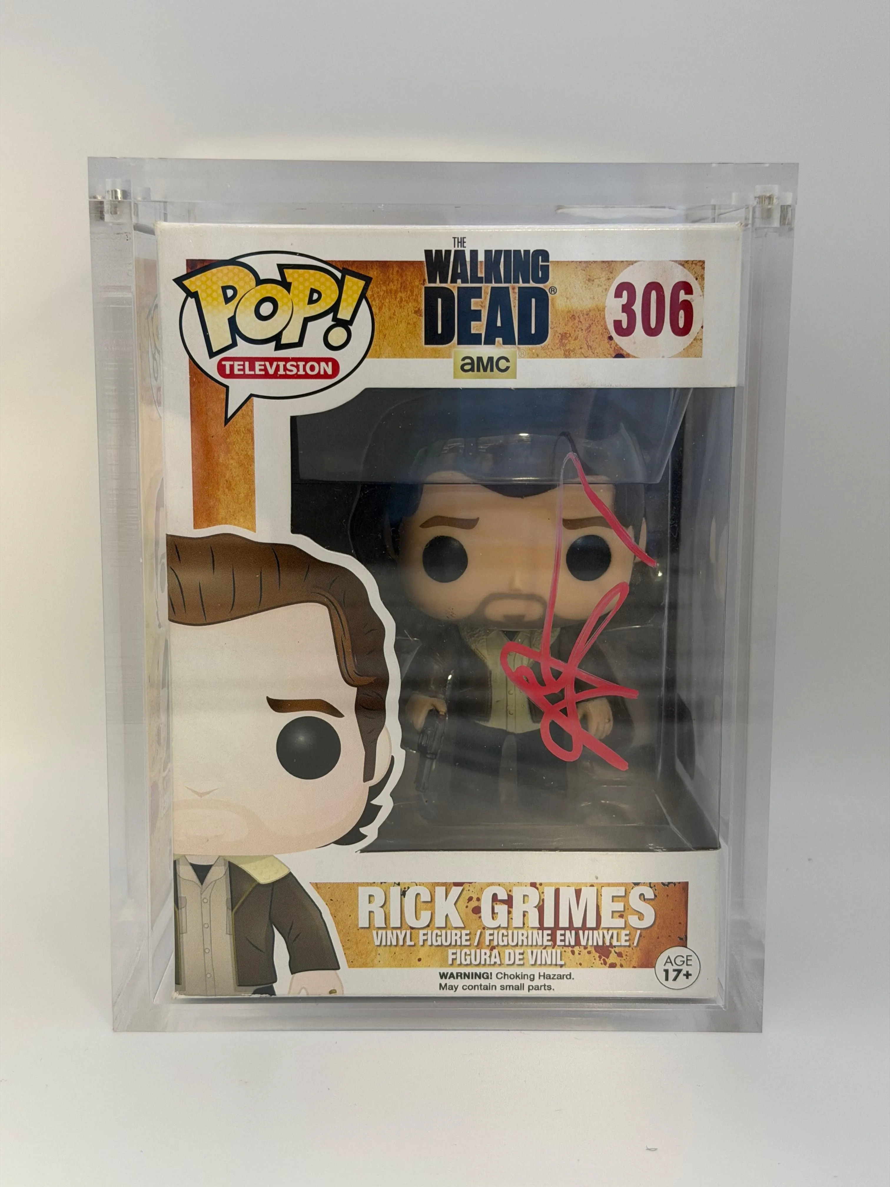 Funko Pop! Television The Walking Dead Rick Grimes Signed Andrew Lincoln COA #306