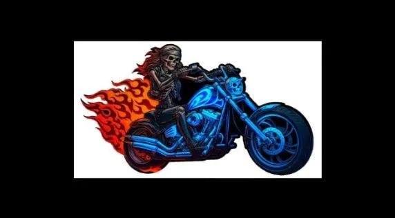 100 Gram Bone Queen Biker Colorized Copper in Display Box