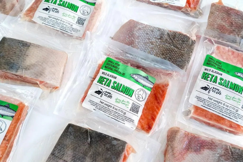 Wild Alaskan Keta Salmon 6oz 6 portions (WN-AUC)