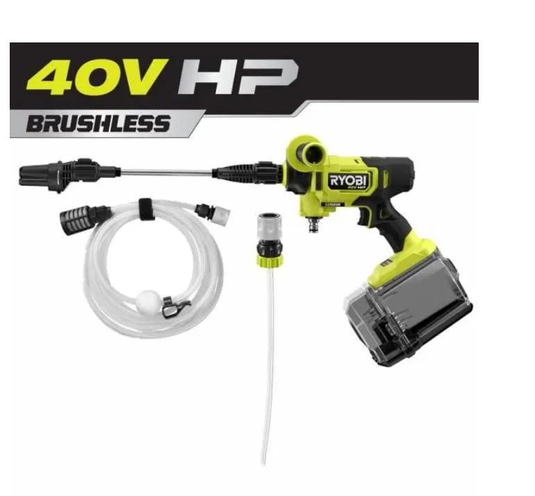 RYOBI 40V HP Brushless EZClean 600 PSI 0.7 GPM Cold Water Electric