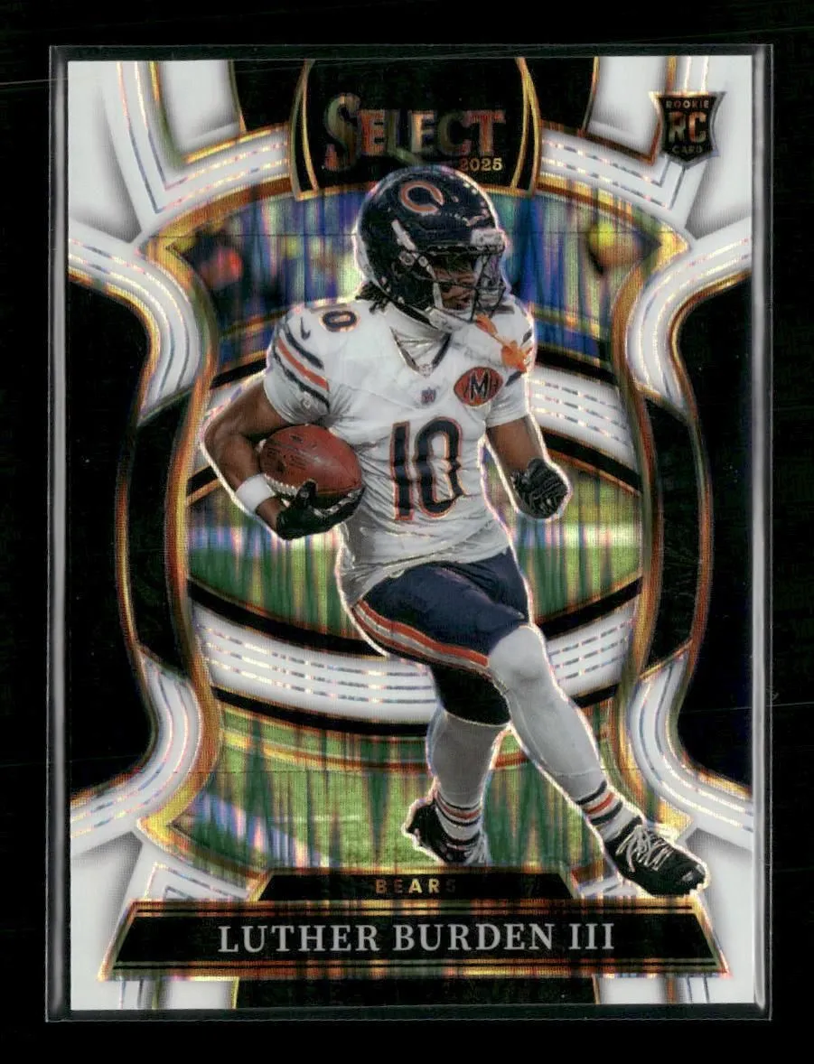 2025 Panini Select White Prizm Shock Luther Burden III Rookie #/799 #72