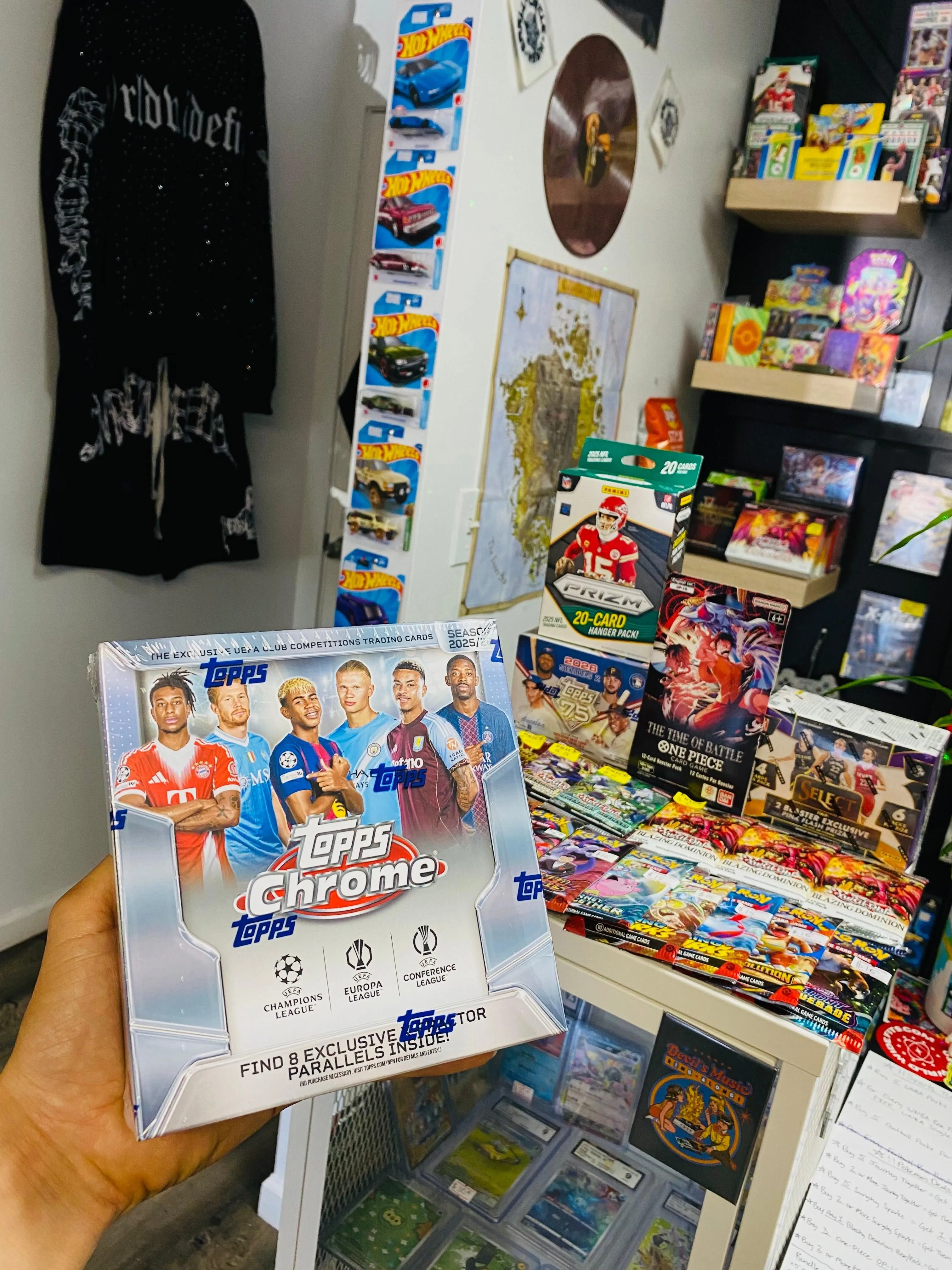2025-26 Topps Chrome UEFA Club Soccer Mega Box Factory Sealed