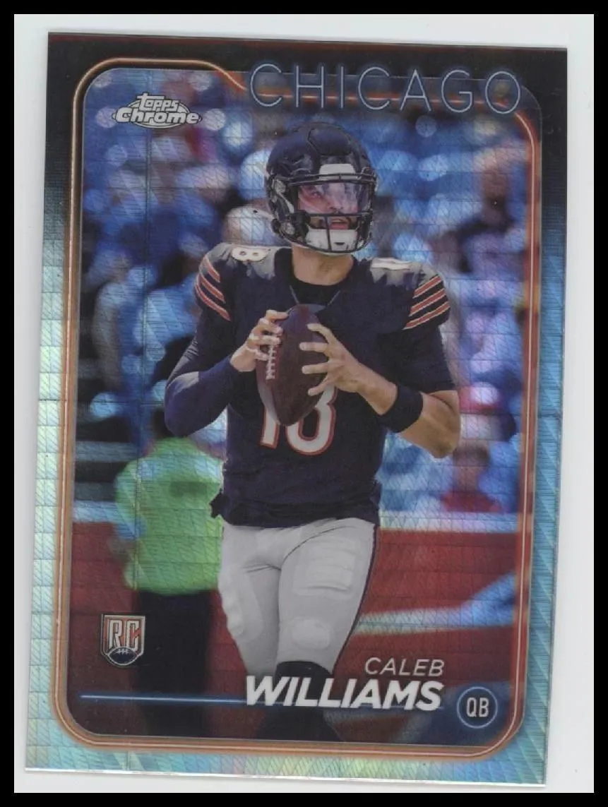 2024 Topps Chrome Prism Refractor Caleb Williams Rookie #202