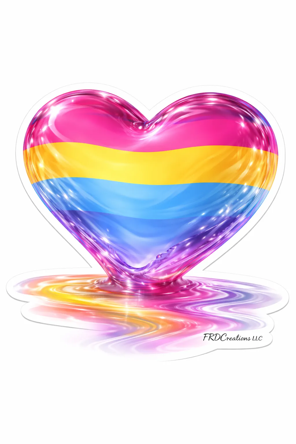Liquid Pride Pansexual Sticker