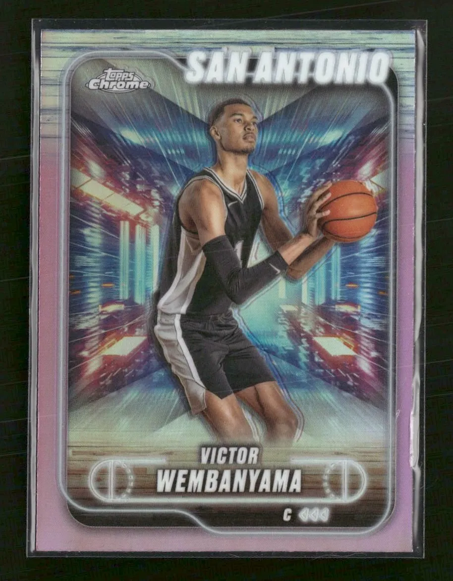 2024-25 Topps Chrome Pink Refractor Victor Wembanyama #193