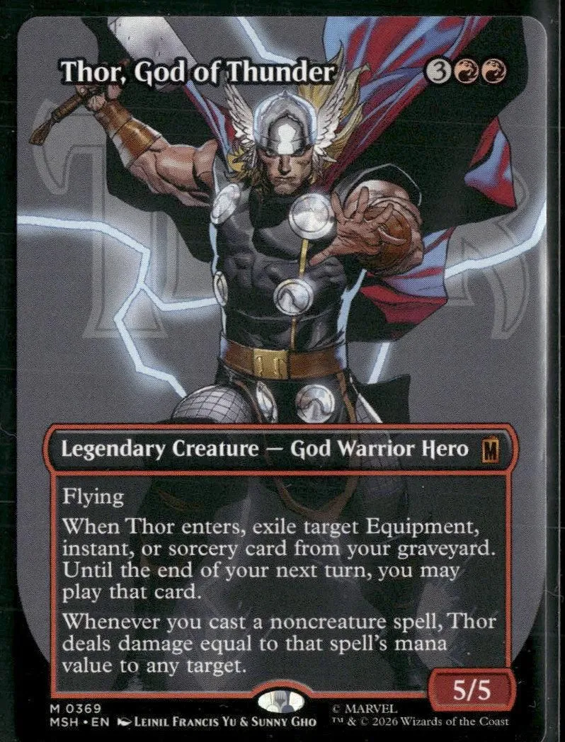 Marvel Super Heroes Thor, God of Thunder (Borderless) (0369) #369