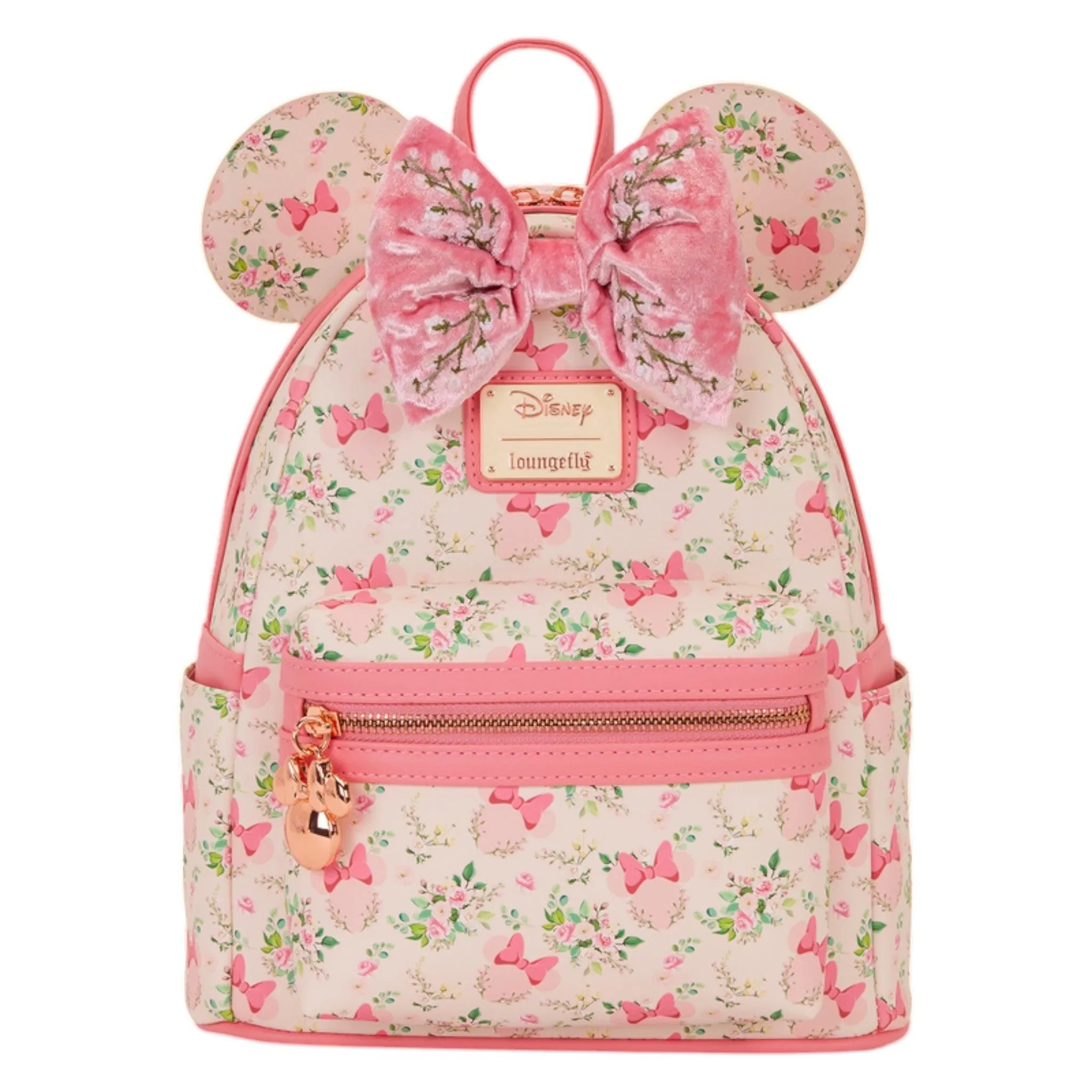 Loungefly New Disney Minnie Mouse Floral All-Over Print Mini Backpack