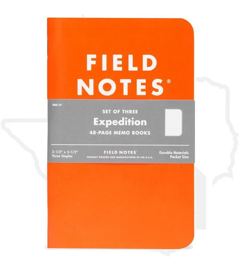 Field Notes Expedition FNC-17 - Dot-Graph Paper, 3-Pack