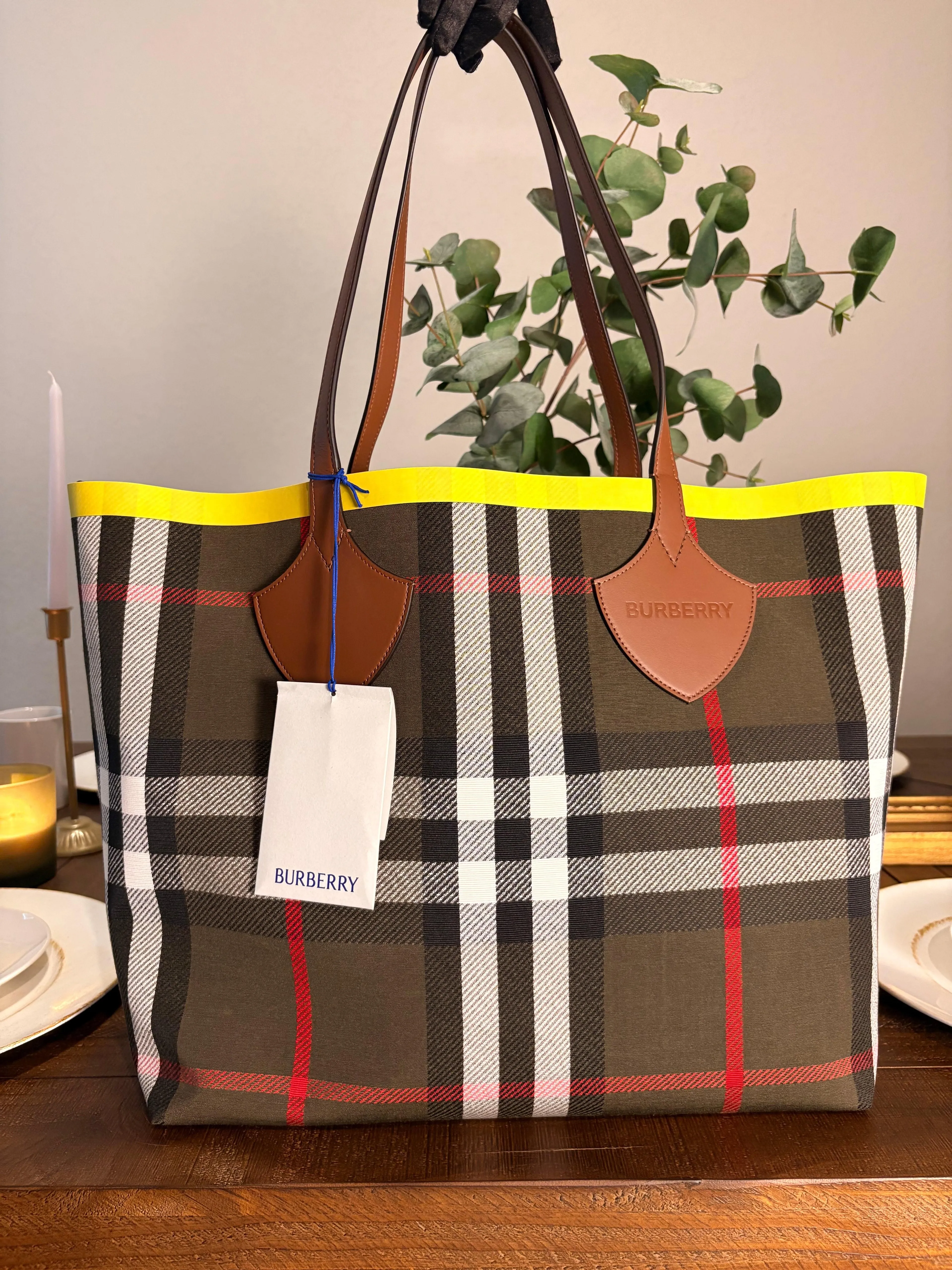 Burberry Check Tote