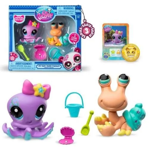 Littlest Pet Shop - Treasure Hunt - G7 Pet Pairs Series 3 #154 #155