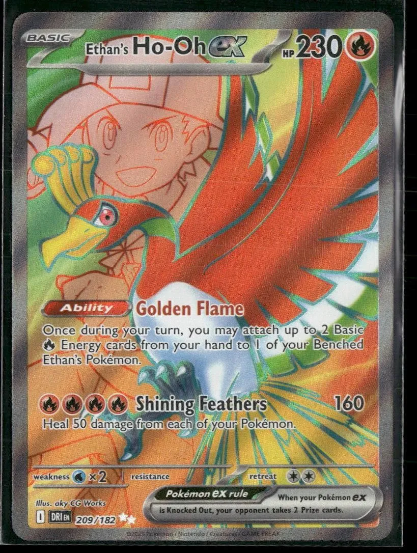 SV10: Destined Rivals Ethan's Ho-Oh ex #209/182