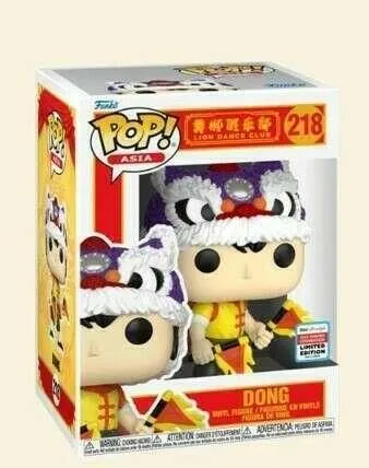 Funko Pop! Lion Dance Club - Dong #218 (Sticker May Vary) Exclusive Collectible Pop Vinyl Figure