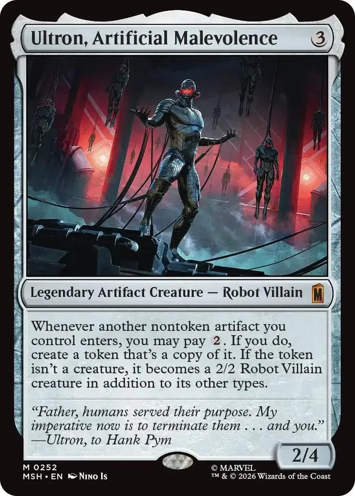 MSH, Ultron, Artificial Malevolence, Standard, 252, M, Near Mint, Normal, EN