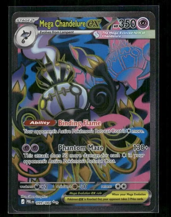 ME05: Pitch Black #099/084 Mega Chandelure ex