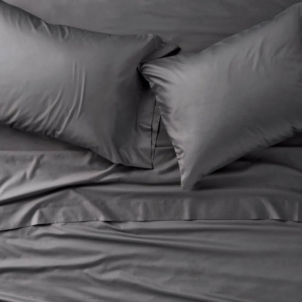 New without box - California King 600 Thread Count Sateen Sheet Set Dark Gray - Casaluna