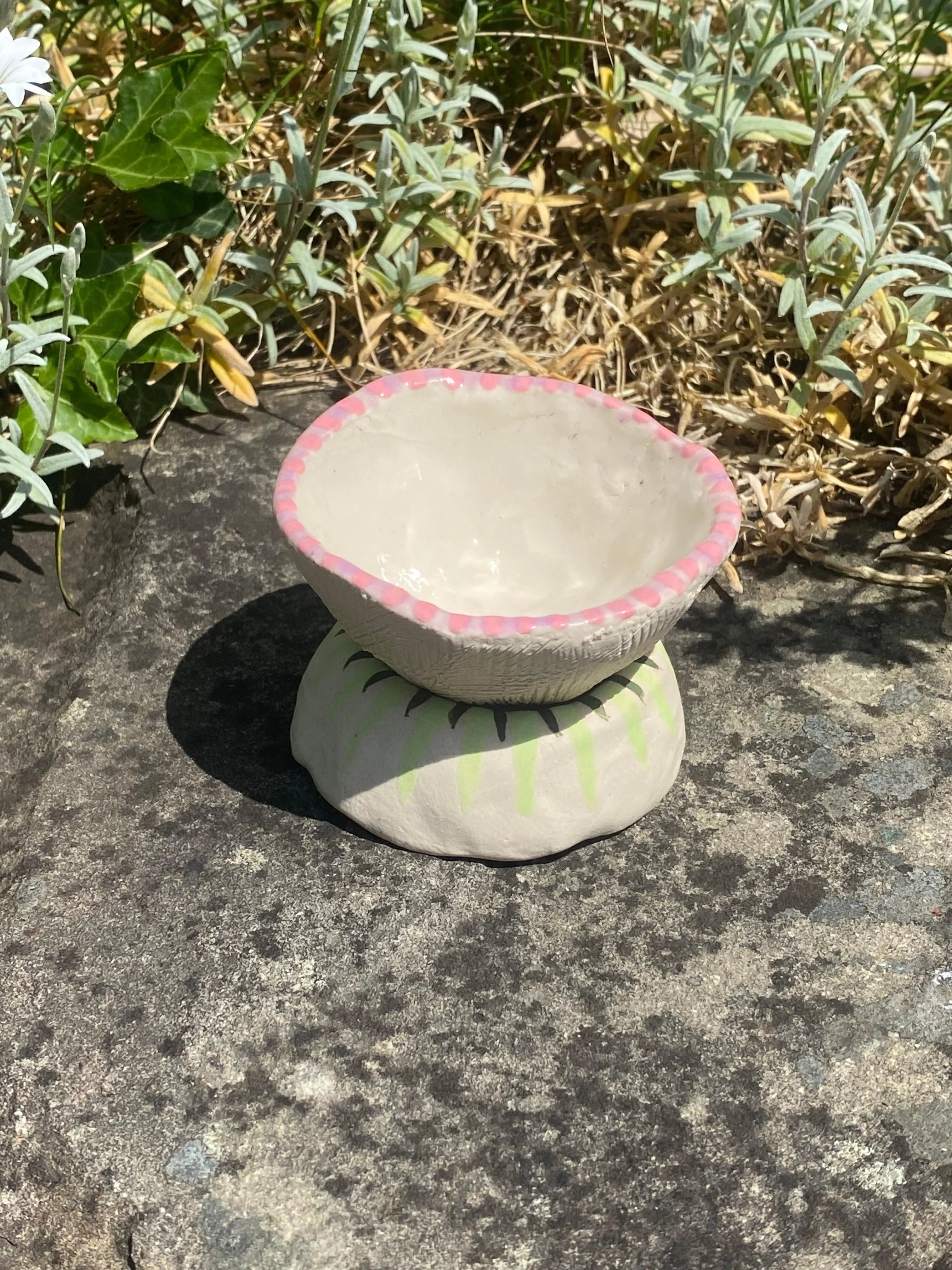 small bowl with stand