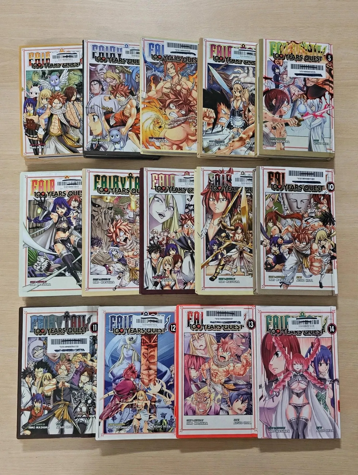 Fairy Tail 100 Years Quest Manga Lot Volumes 1 to 14 - English Hardcover Library Bound - Atsuo Ueda