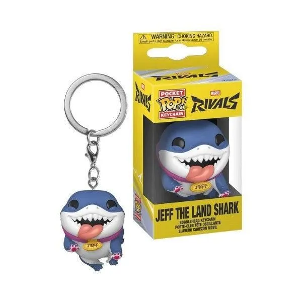 FUNKO POCKET POP KEYCHAIN MARVEL RIVAL JEFF THE LAND SHARK - NIB SEALED