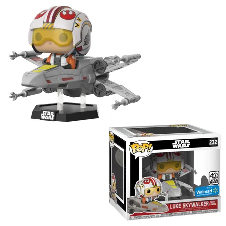 Funko POP! Deluxe Star Wars -#232  Luke with X-Wing - Walmart