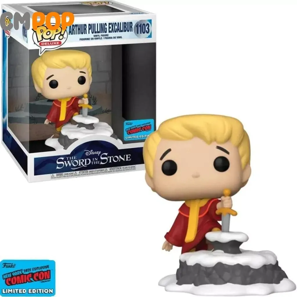 Arthur Pulling Excalibur  - #1103 - Funko Pop! - Pop Deluxe  - Disney - The Sword and The Stone - 2021 Fall Convention Limited Edition