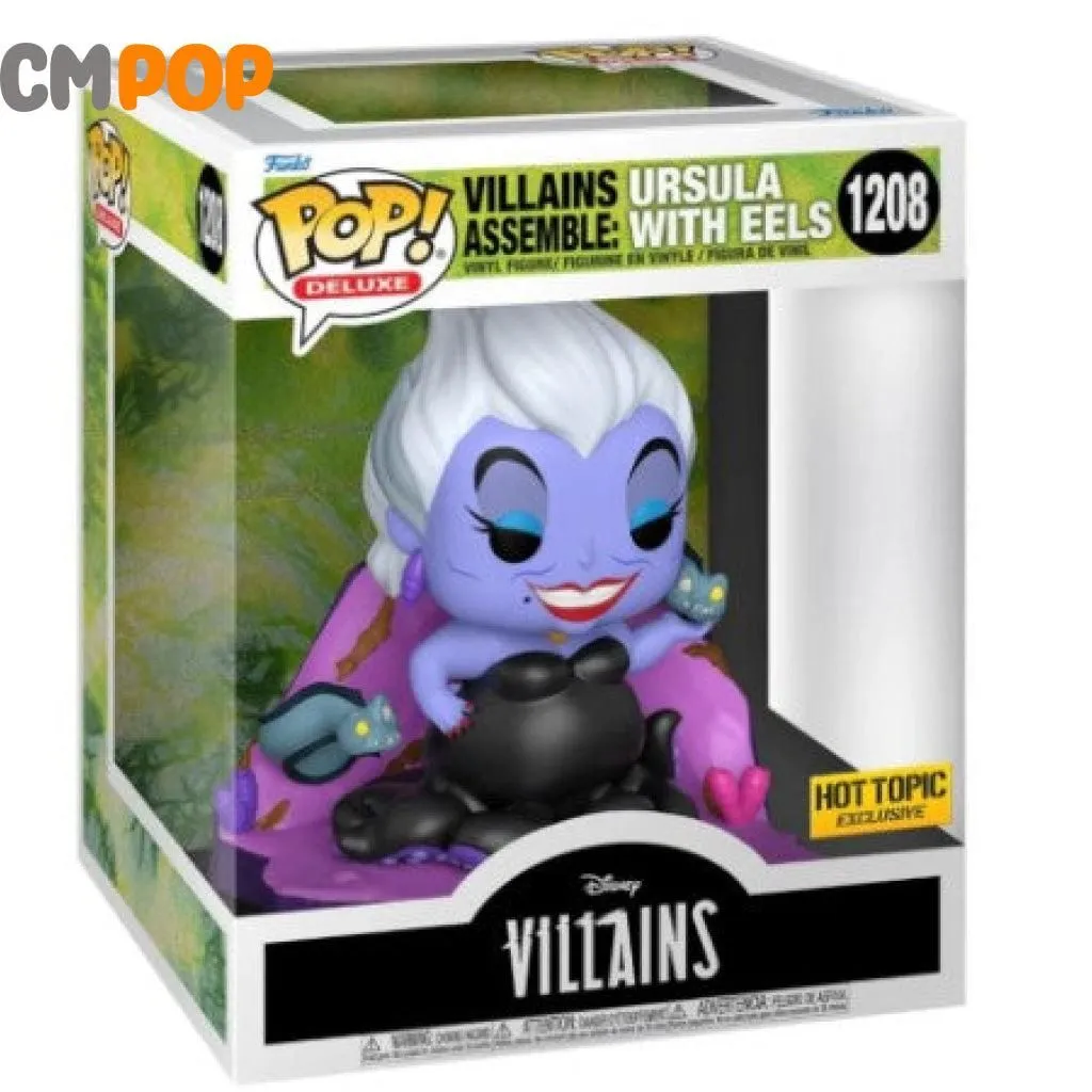 Ursula with Eels - #1208 - Funko Pop! - Pop Deluxe - Villains  - The Little Mermaid  - Hot Topic Exclusive