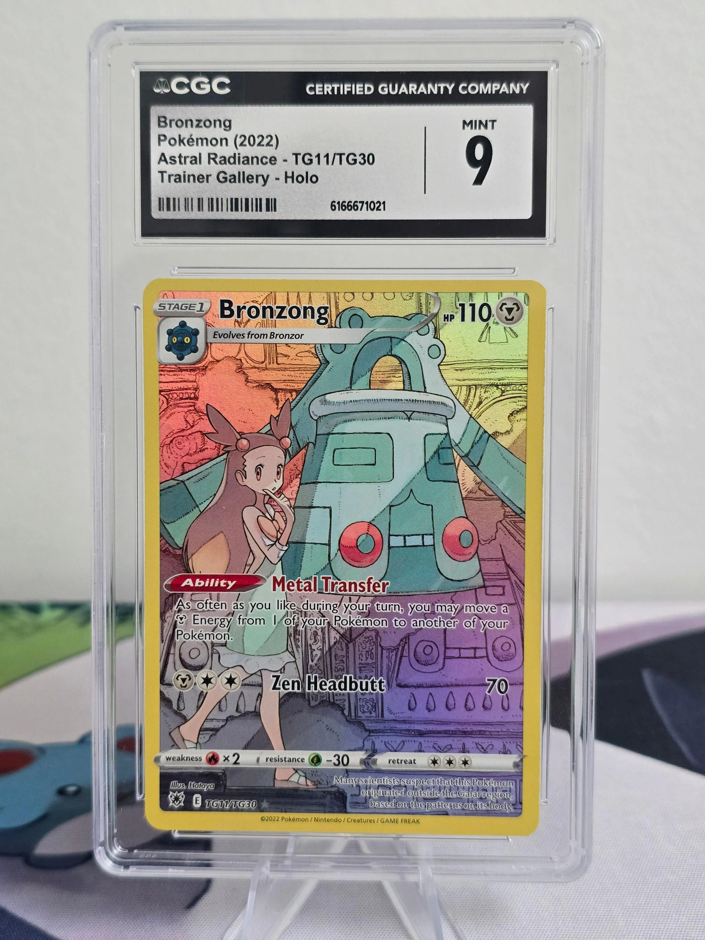 Bronzong #TG11/TG30 — Astral Radiance Trainer Gallery — CGC 9 Mint