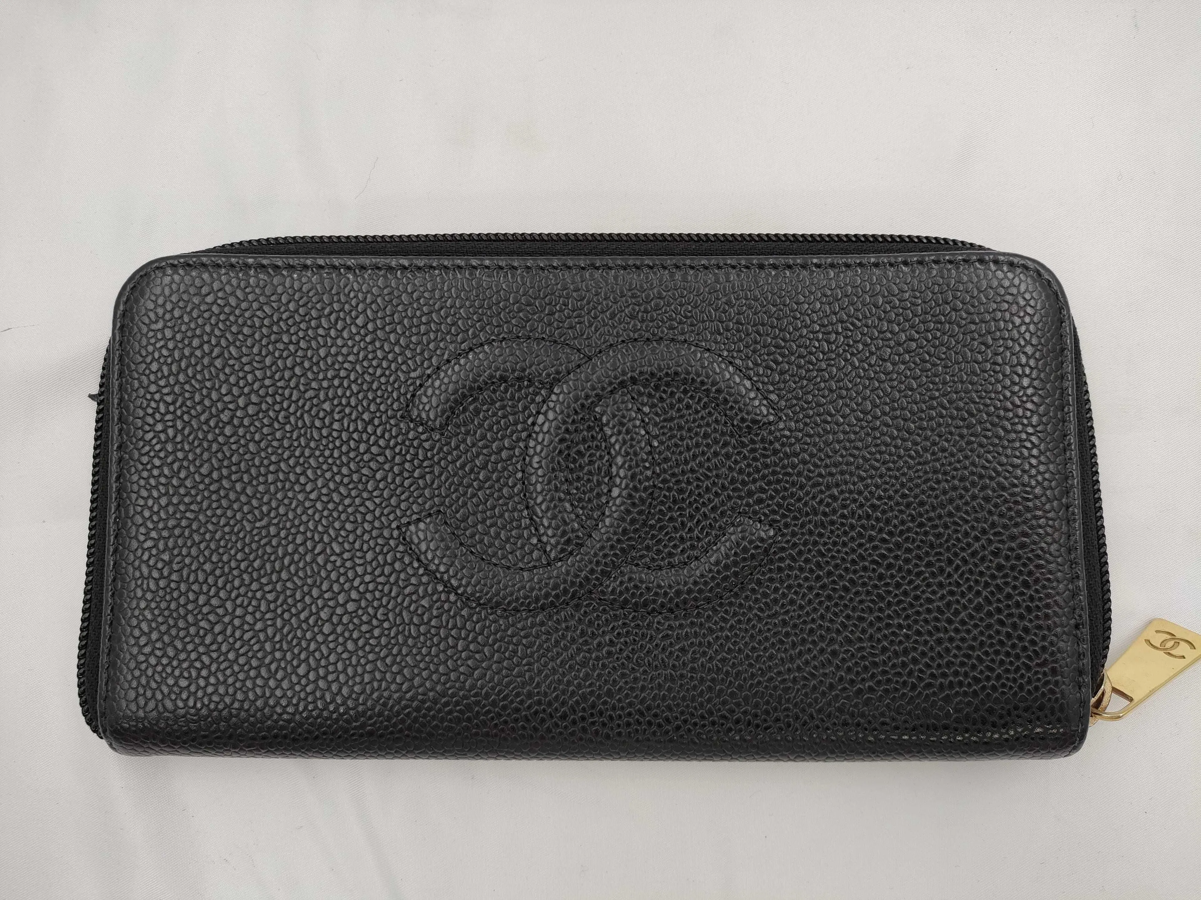Chanel Timeless Zippy Wallet Black Caviar 3397