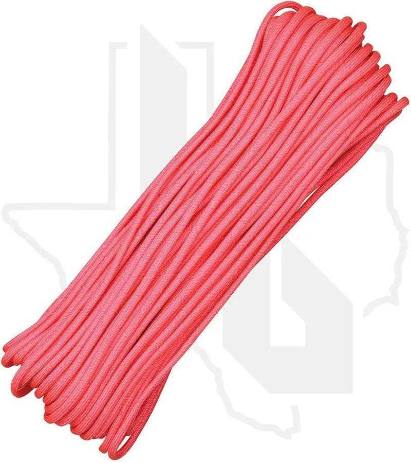 Atwood Rope MFG Pink RG1016H - 550 Paracord, 100 Feet