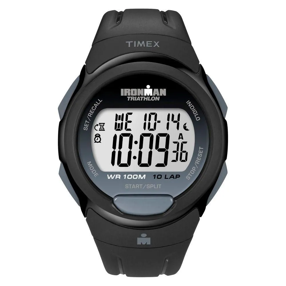 New without Tags - Size: Adult - Men's Timex Ironman Essential 10 Lap Digital Watch - Black T5K608JT