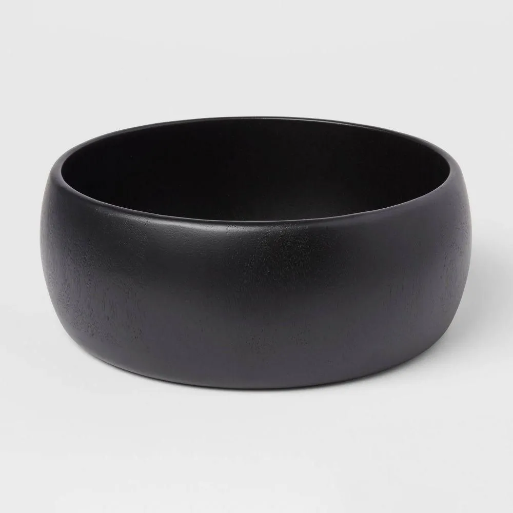 New without box - 118oz Acacia Modern Serving Bowl Black - Threshold