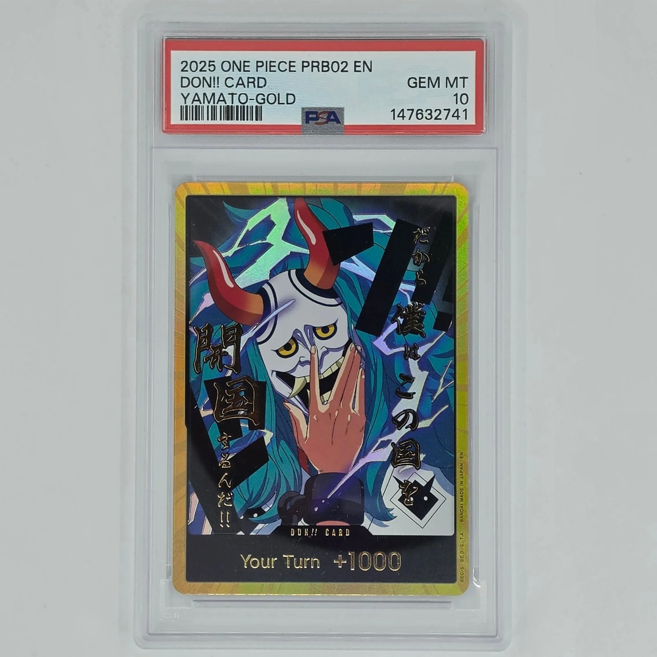 PSA 10 Yamato Gold Don!! Card 2025 One Piece PRB02 147632741
