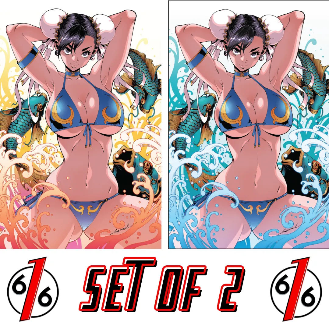 STREET FIGHTER SWIMSUIT SPECIAL 2026 #1 GODTAIL 616 COMICS Virgin Variant AB Set LTD 500