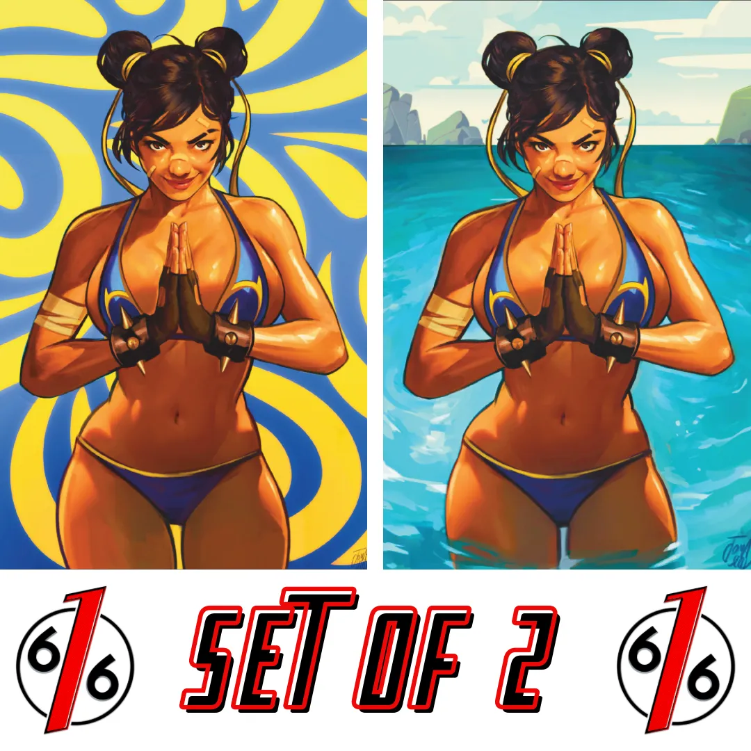 STREET FIGHTER SWIMSUIT SPECIAL 2026 #1 FRANCESCO TOMASELLI 616 COMICS Virgin Variant AB Set LTD 500