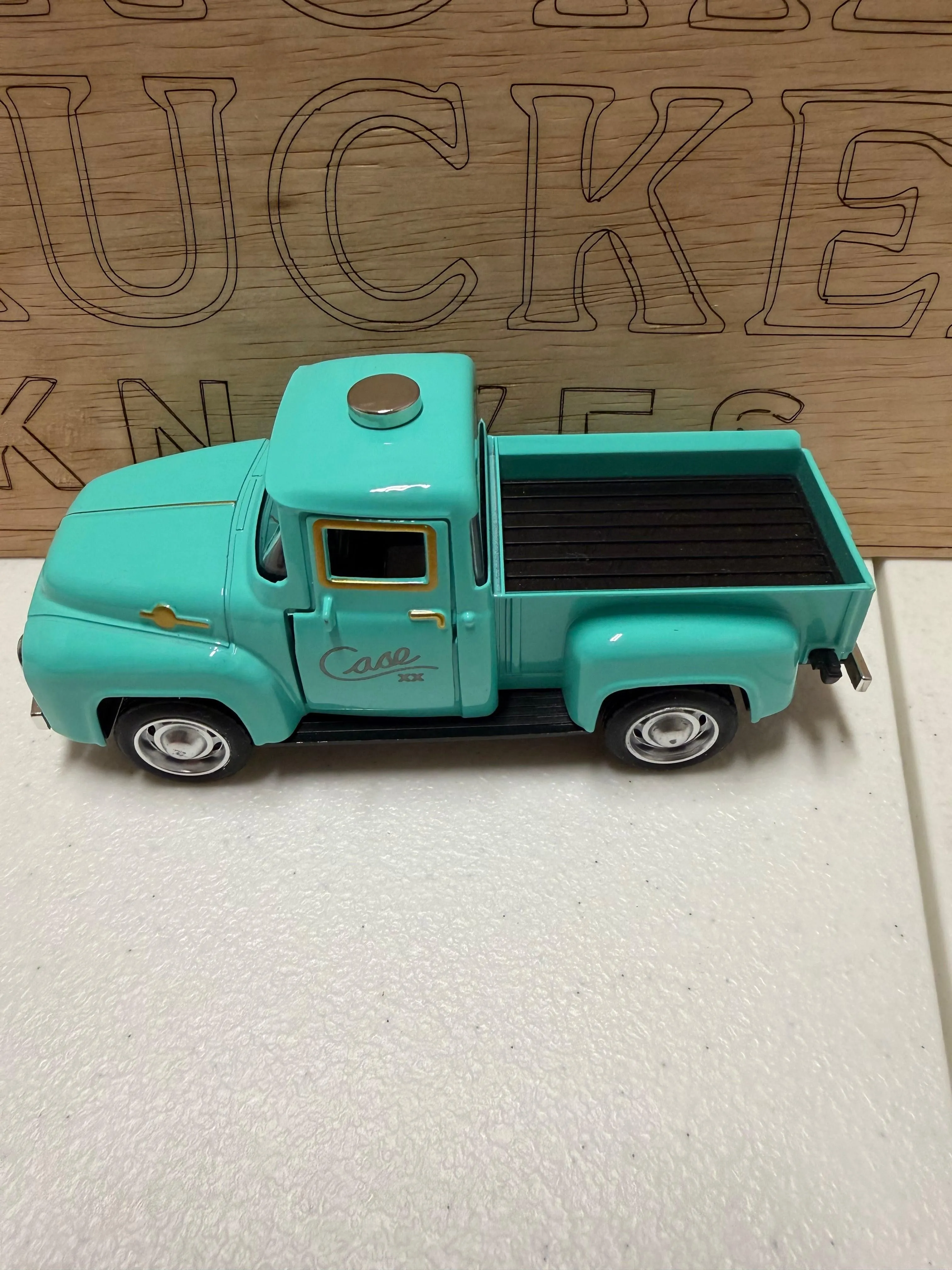Teal Case Display Truck