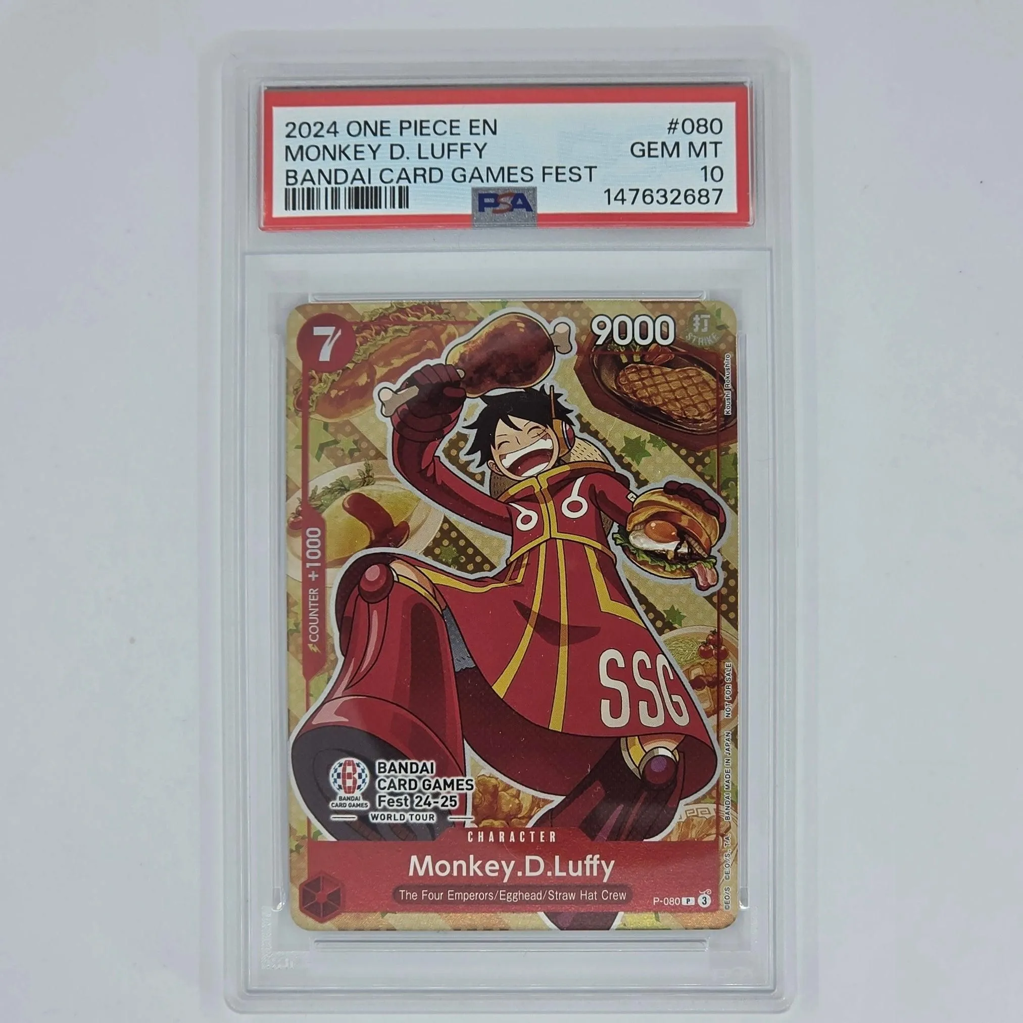 PSA 10 Monkey D Luffy 2024 One Piece Bandai Card Games Fest 147632687