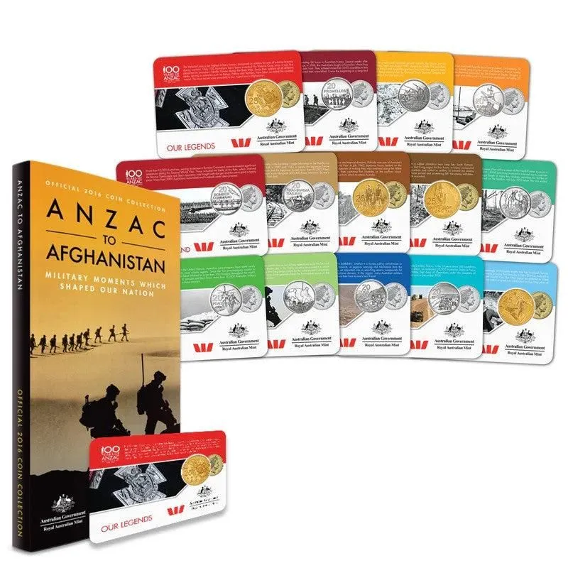 2016 ANZAC to Afghanistan 14 Coin set