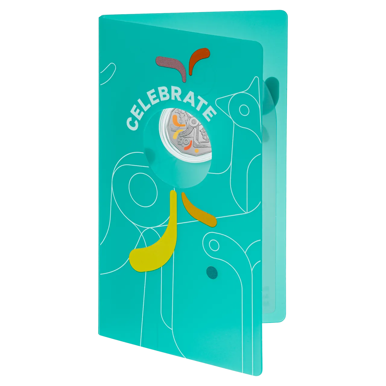 2026 Celebrations 50 Cent coin in card