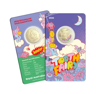 2026 Tooth Fairy coin in card