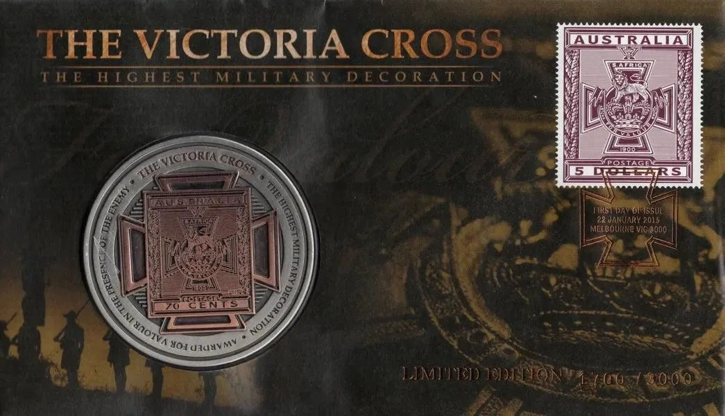 2015 The Victoria Cross Stamp and Medallion Cover - 0844