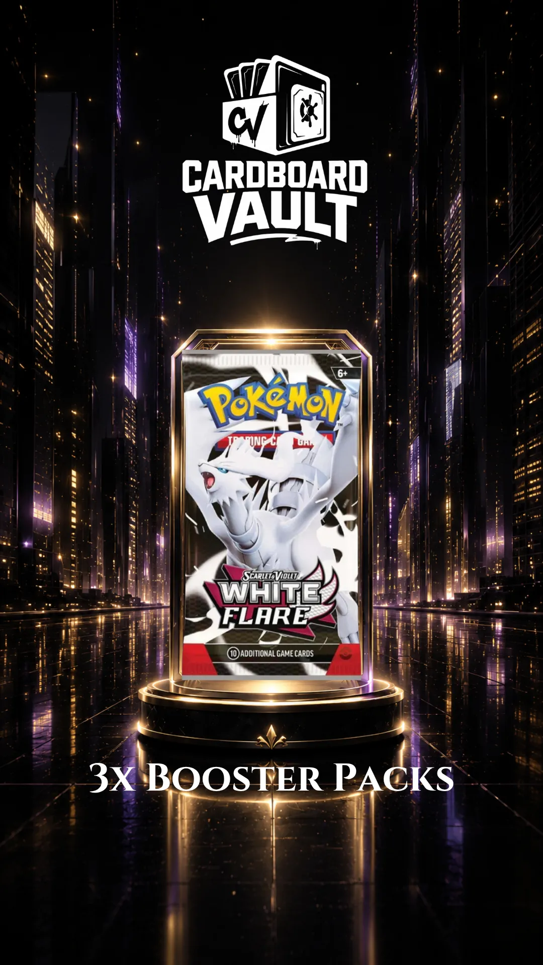 3x WHITE FLARE BOOSTER PACKS