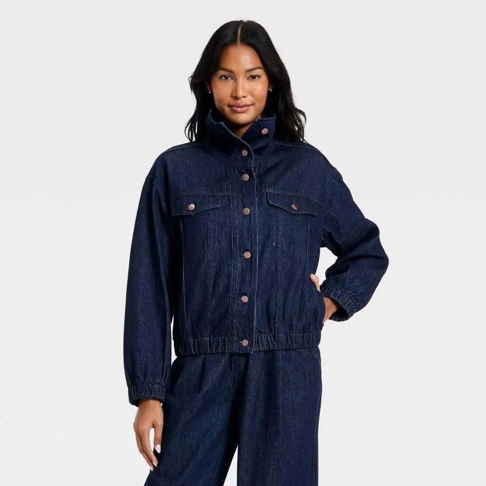 New without Tags - Size: X Small - Women's Denim Jacket - A New Day Indigo Dark Wash XS