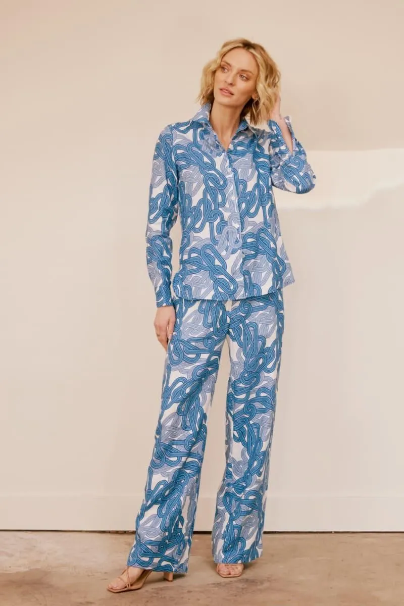 Infinite Chains Resort Pant - Marine Blue