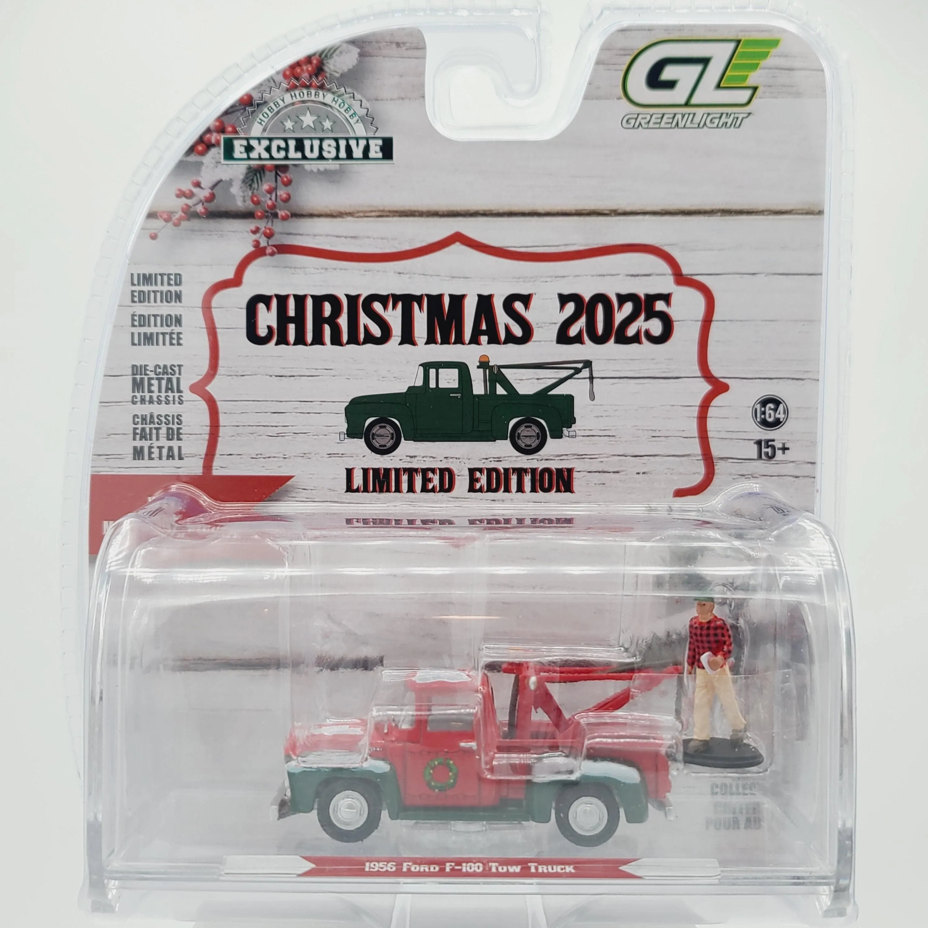 GreenLight '56 Ford F-100 Tow Truck - 1:64 (2025 Christmas - Hobby Exclusive)