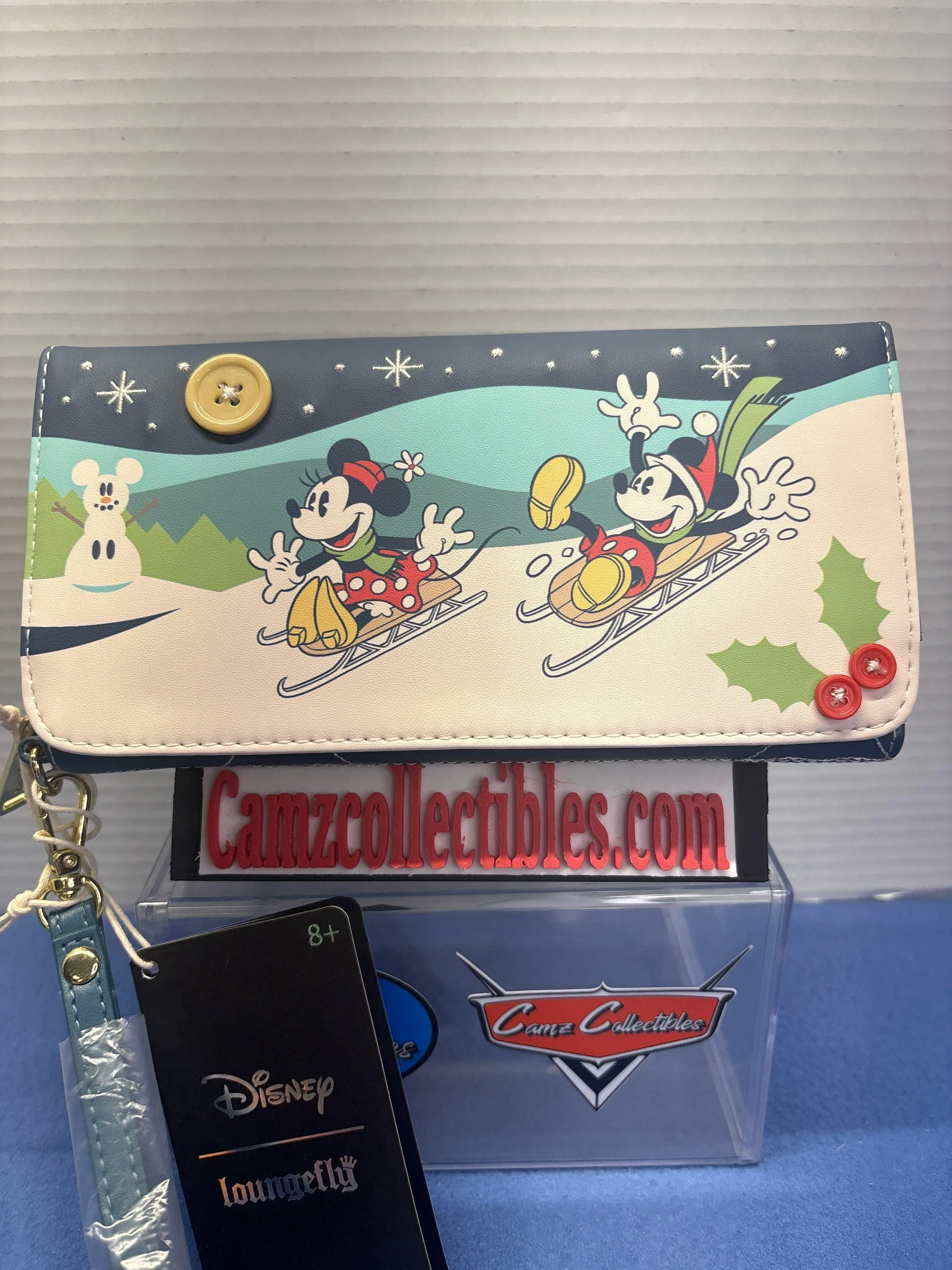 Disney Mickey & Minnie Holiday Flap Wallet Loungefly
