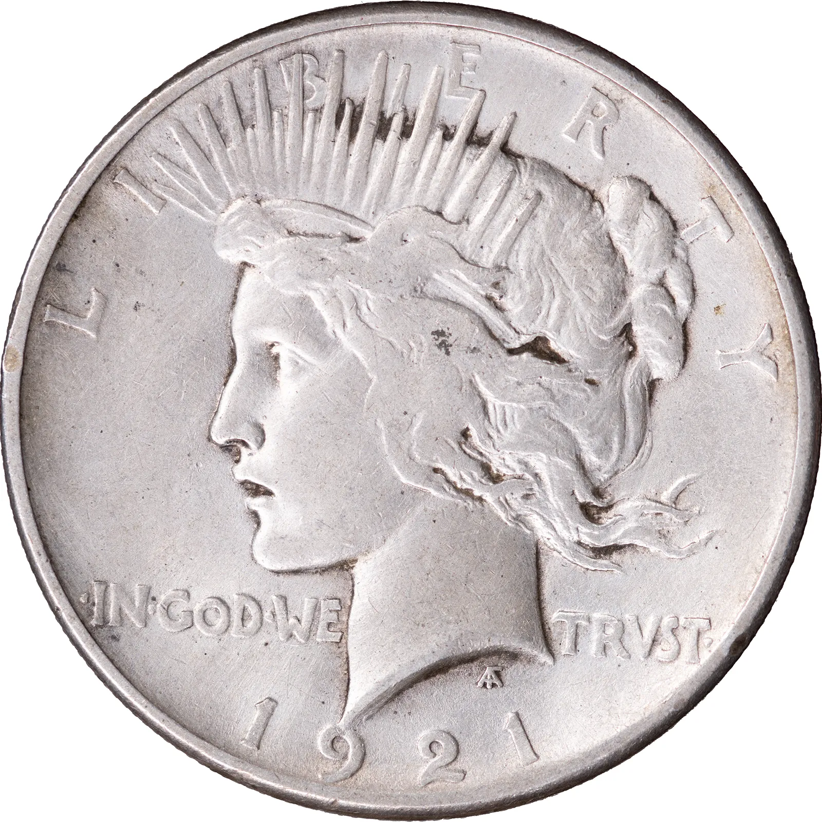 1921 $1 Peace Silver Dollar ~ XF Details