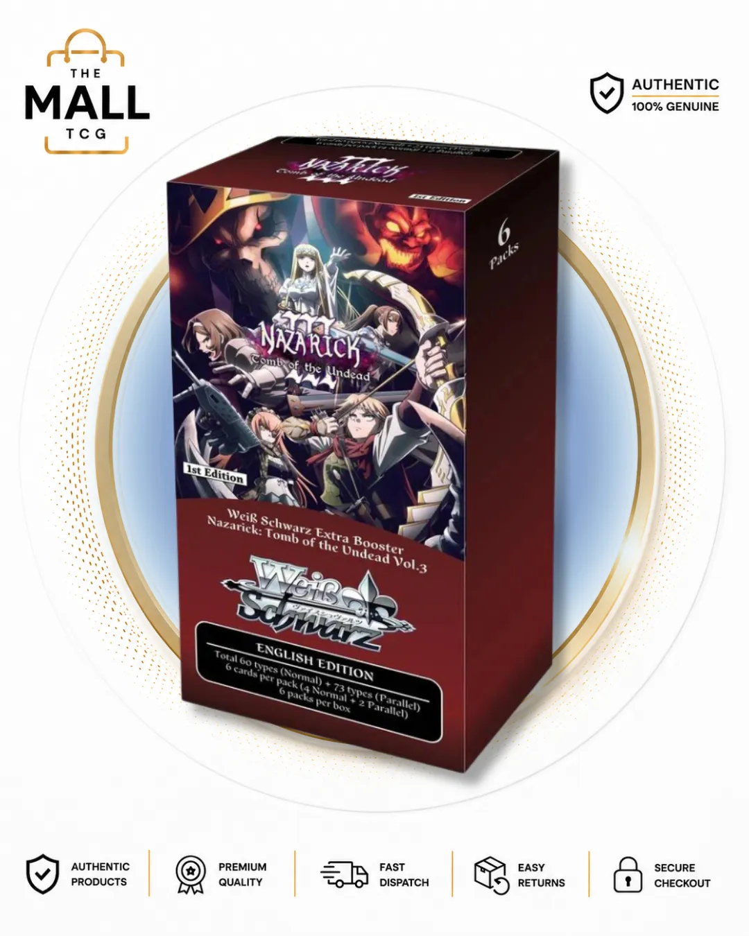 Weiss Schwarz Nazarick Tomb Of The Undead Vol. 3 1st Edition Booster Box | English