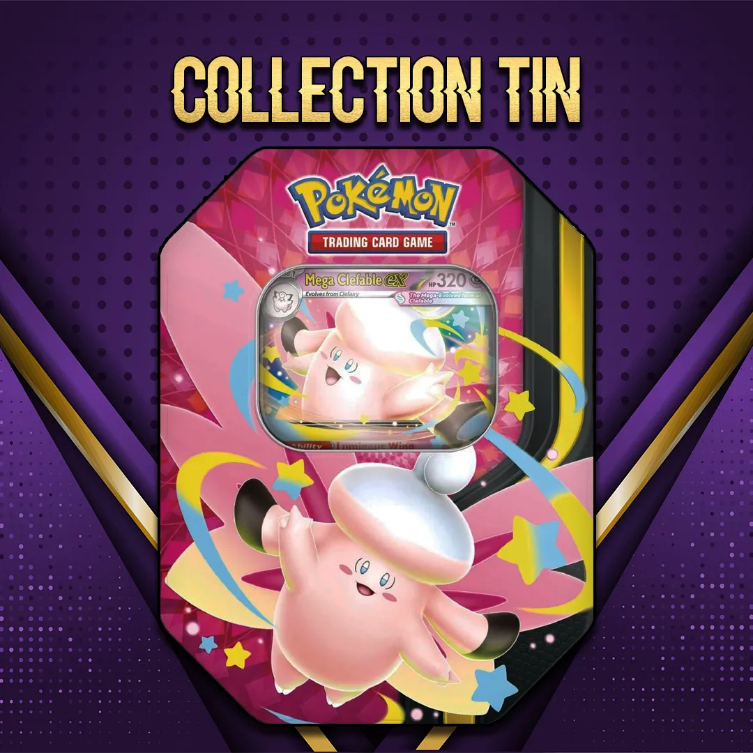 Mega Evolution: Mega Moonlight Tin Clefable EX